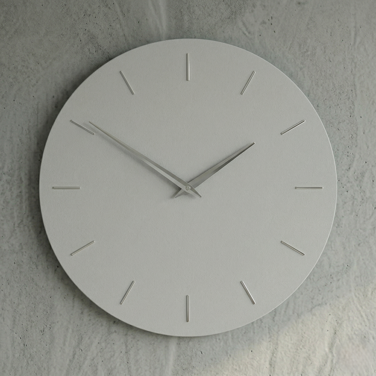 Horloge minimaliste gris