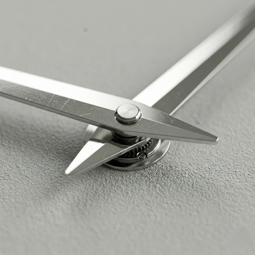 Horloge minimaliste gris