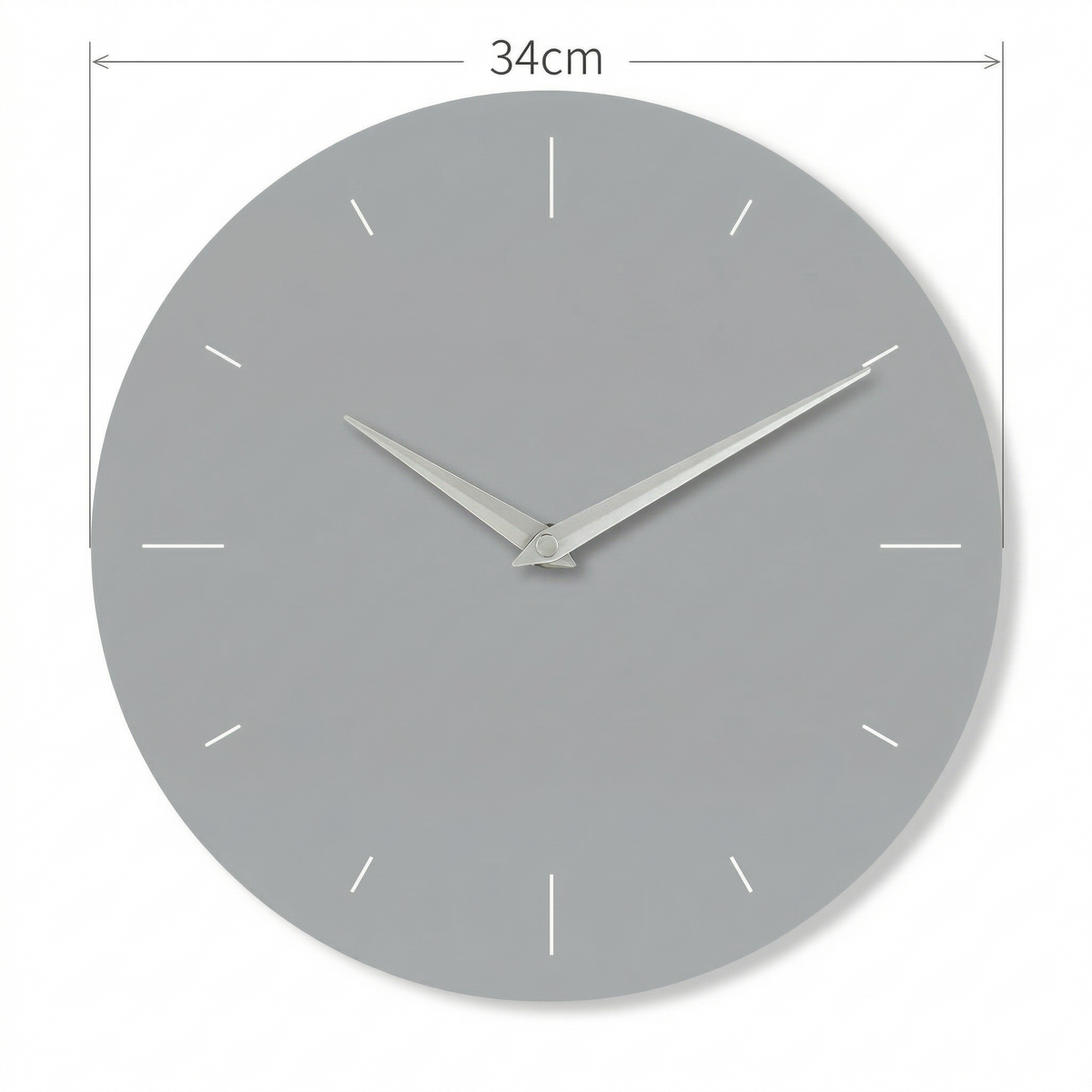 Horloge minimaliste gris