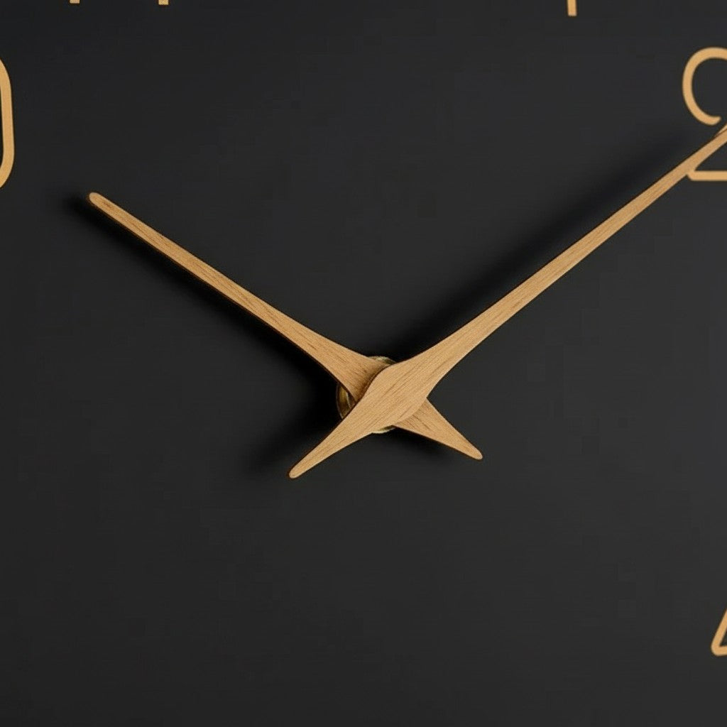 Horloge minimaliste noire