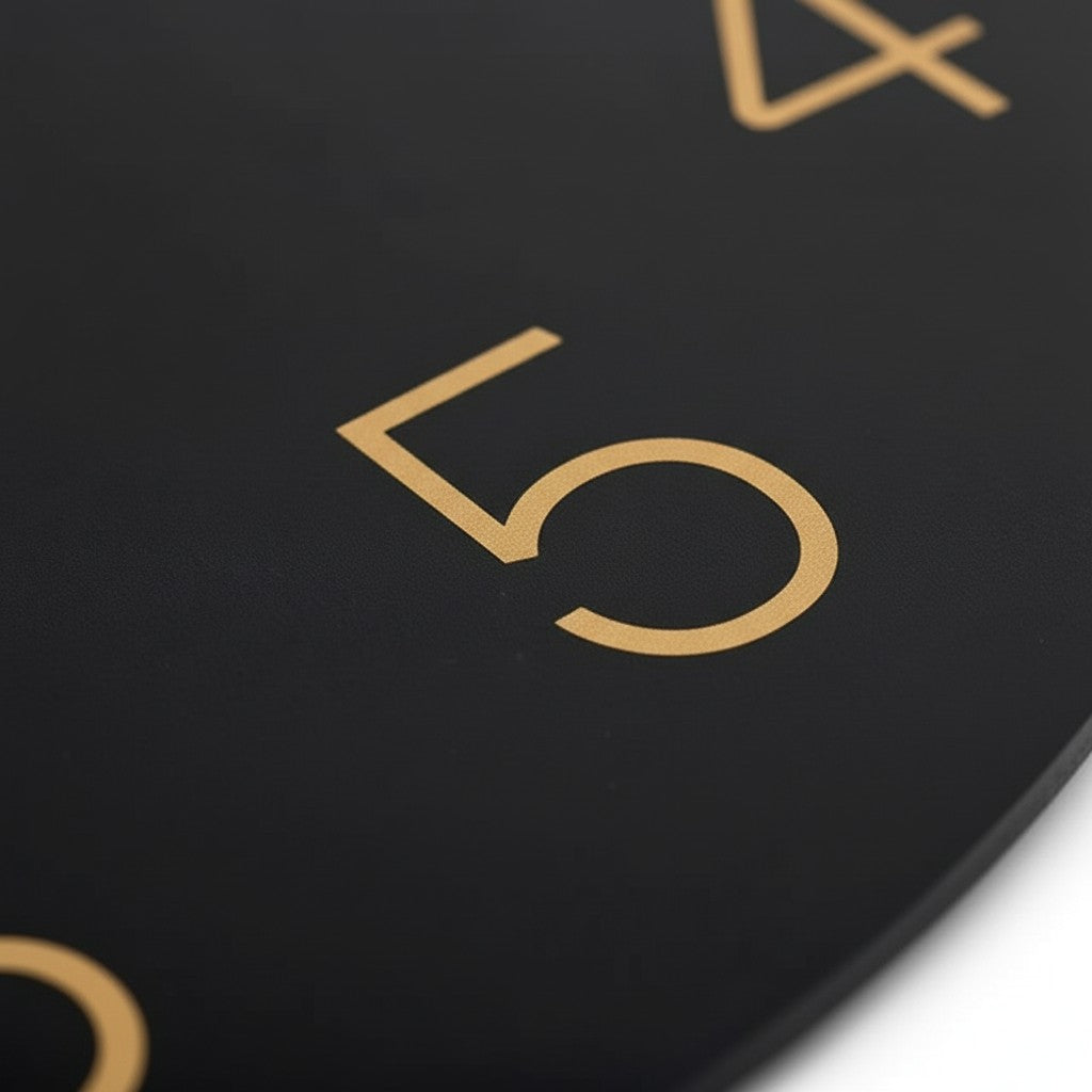 Horloge minimaliste noire