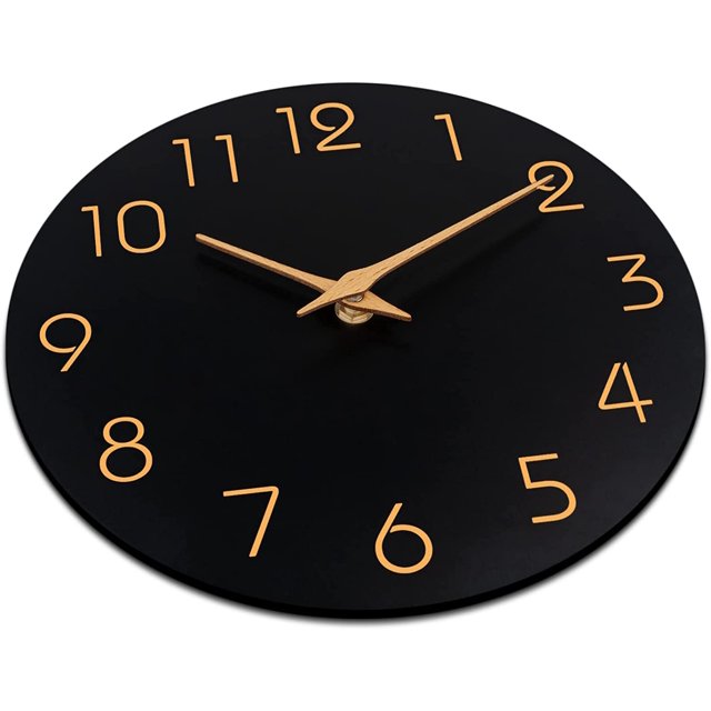 Horloge minimaliste noire