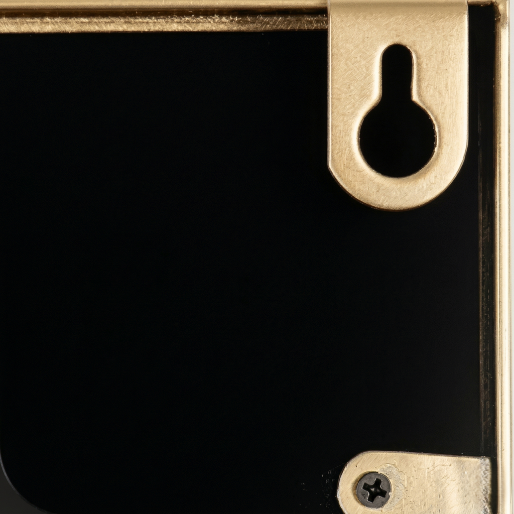 Horloge miroir carré