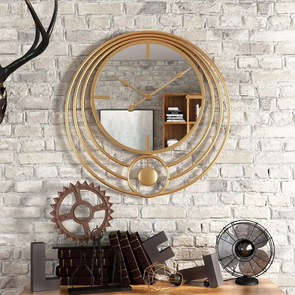 Horloge miroir design