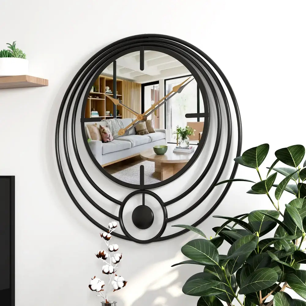 Horloge miroir design
