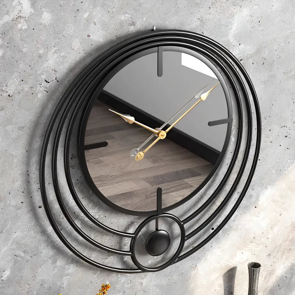 Horloge miroir design