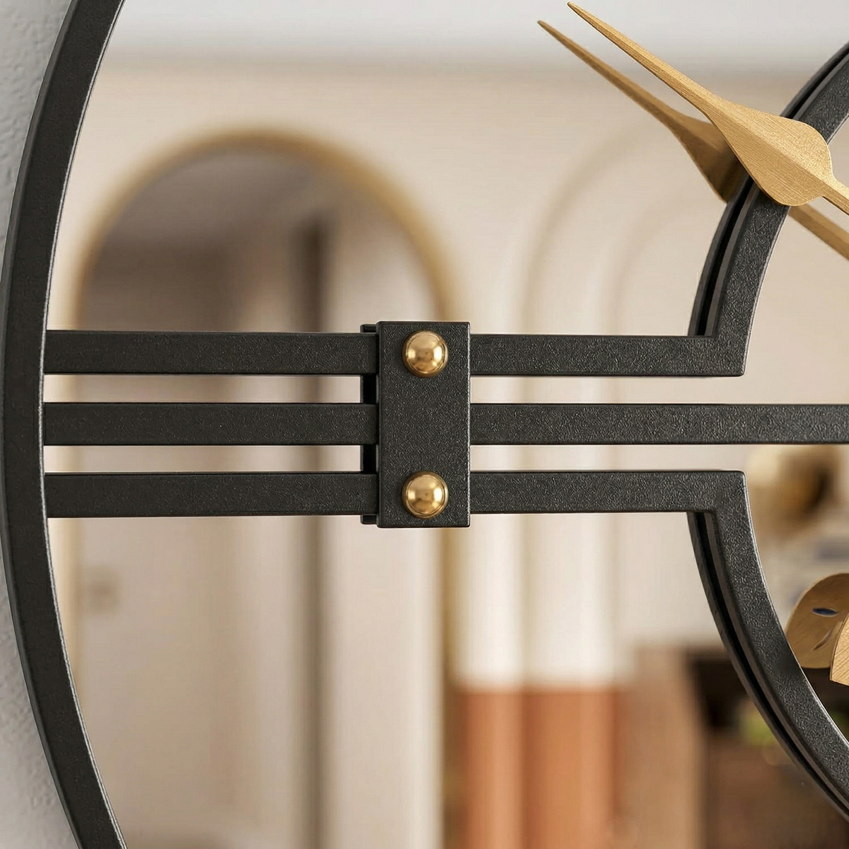 Horloge miroir murale