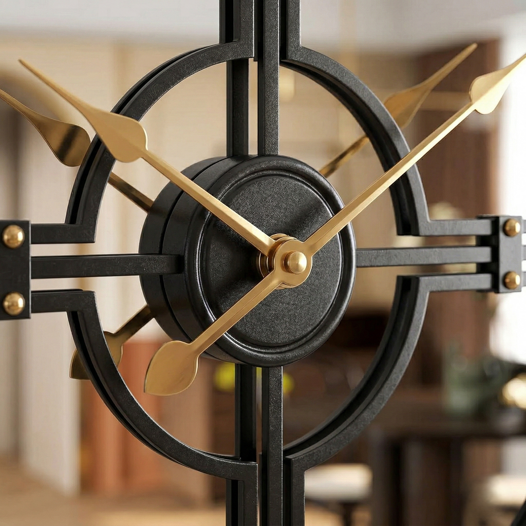 Horloge miroir murale