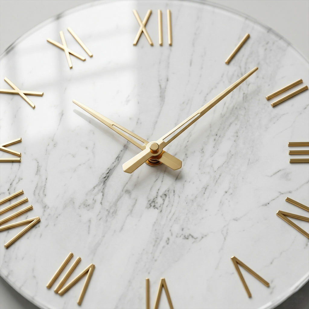 Horloge murale blanche moderne