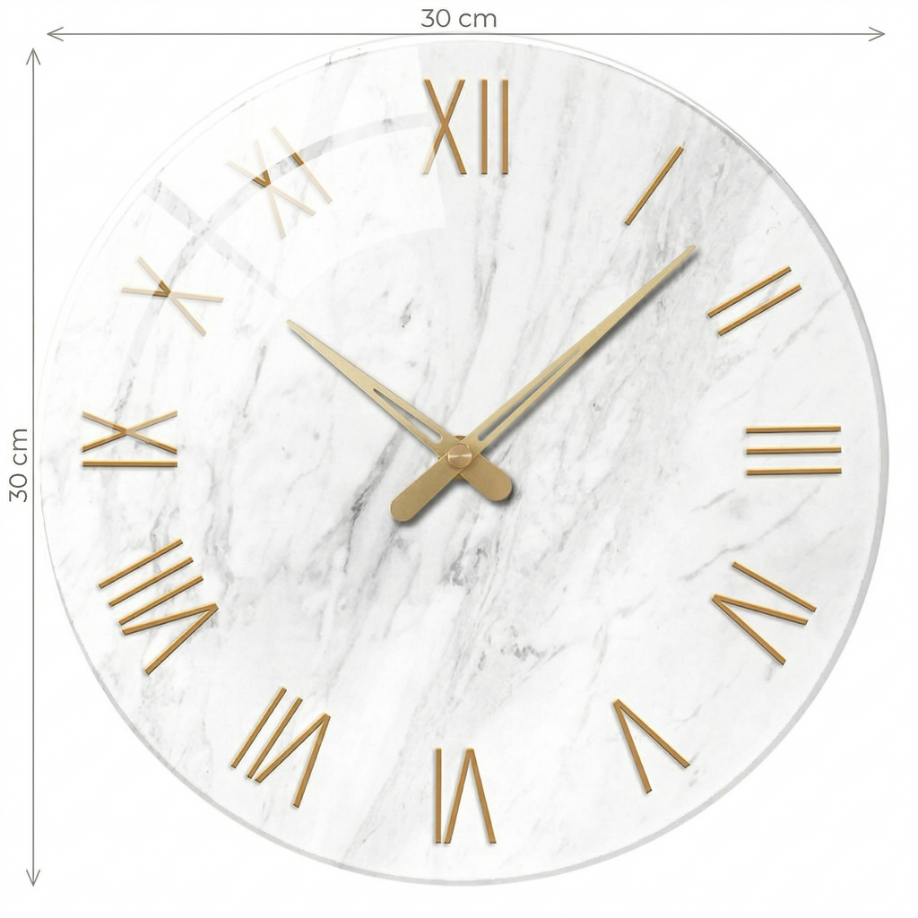 Horloge murale blanche moderne