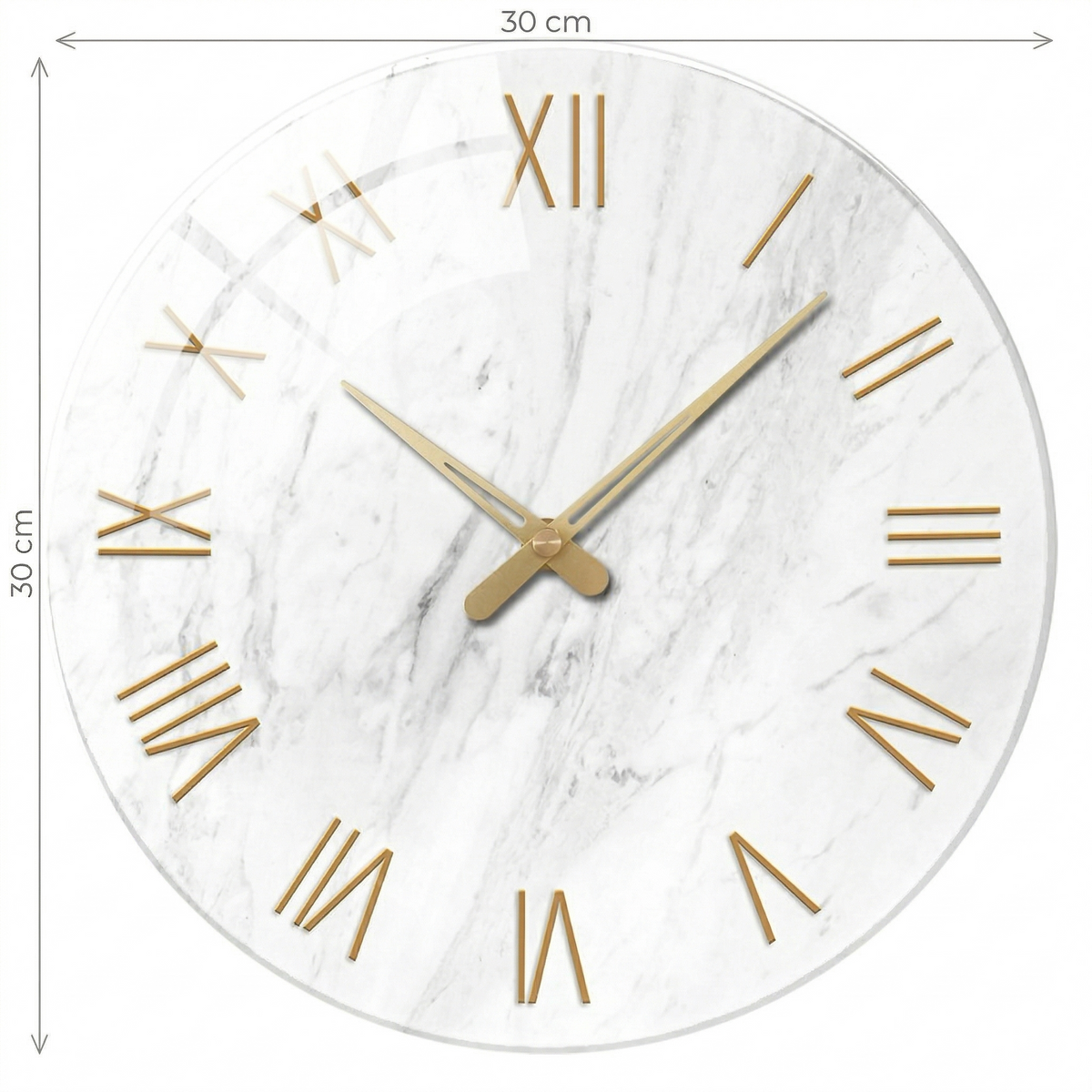 Horloge murale blanche moderne