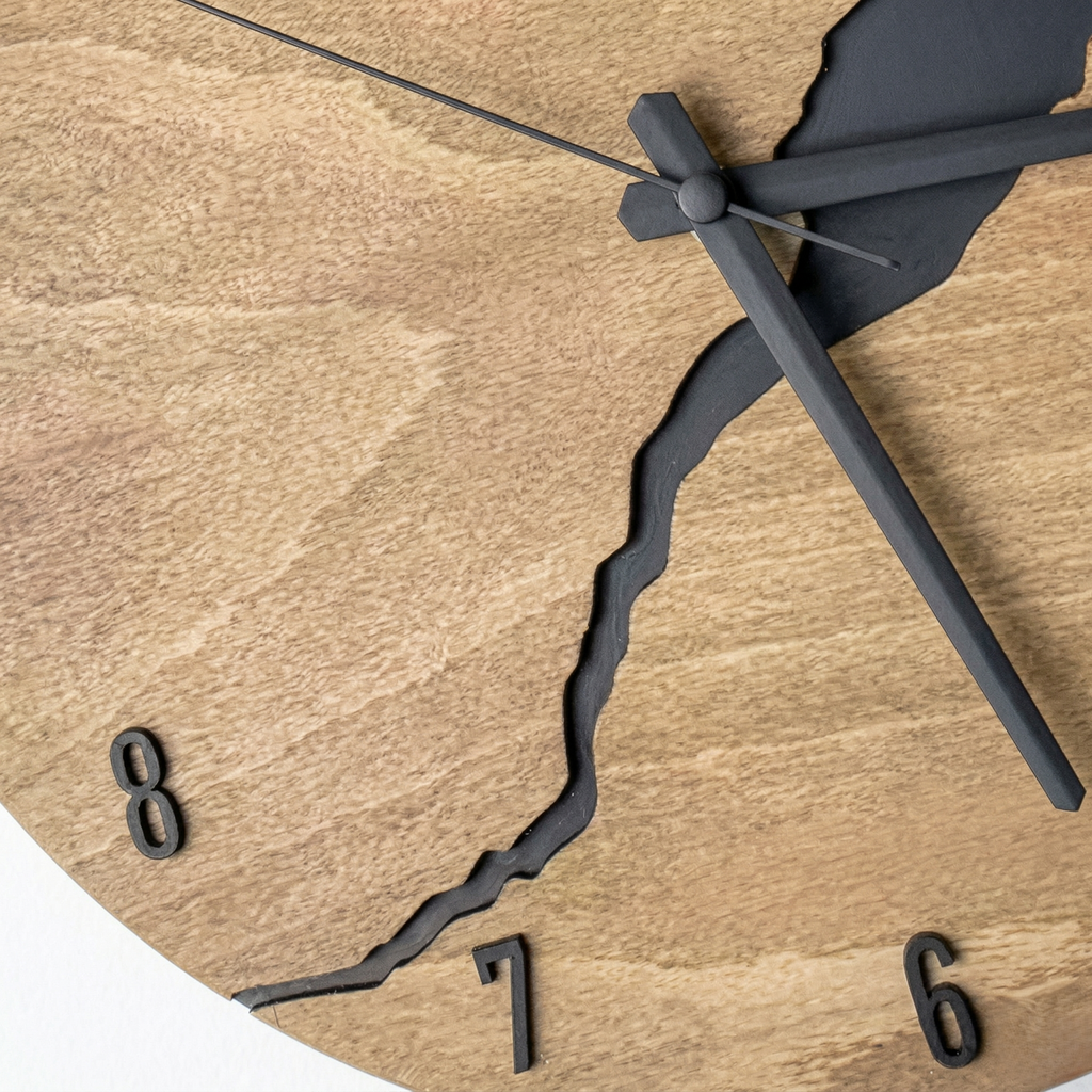 Horloge bois moderne
