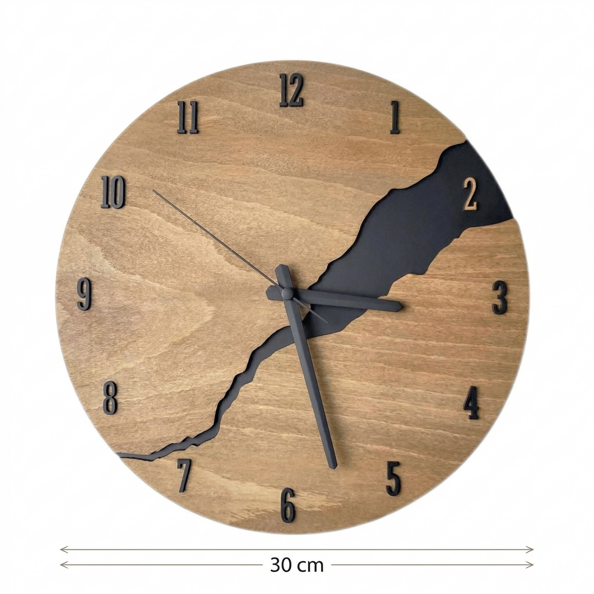 Horloge bois moderne