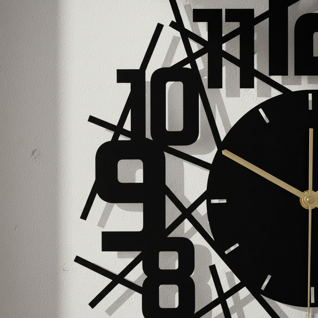 Horloge murale en métal