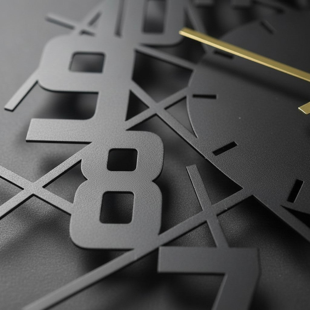 Horloge murale en métal