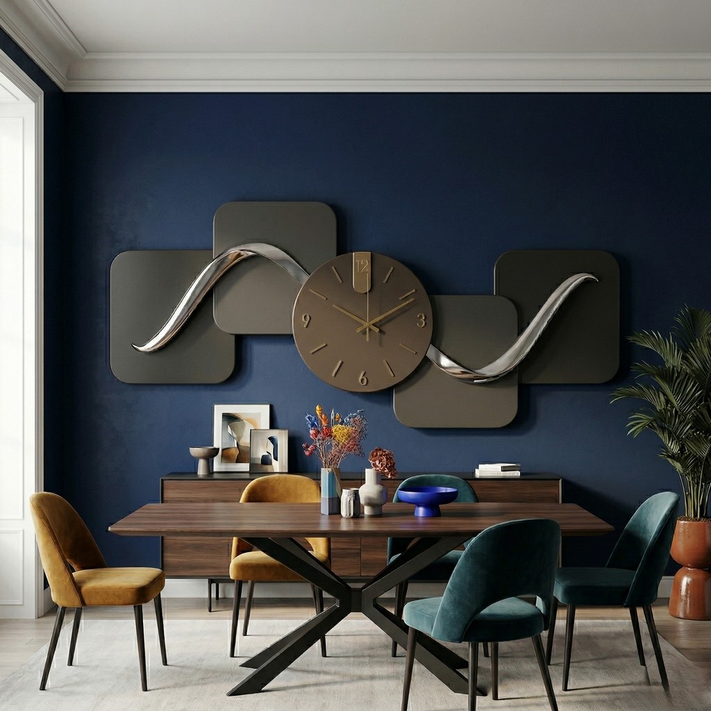 Horloge murale moderne rectangulaire