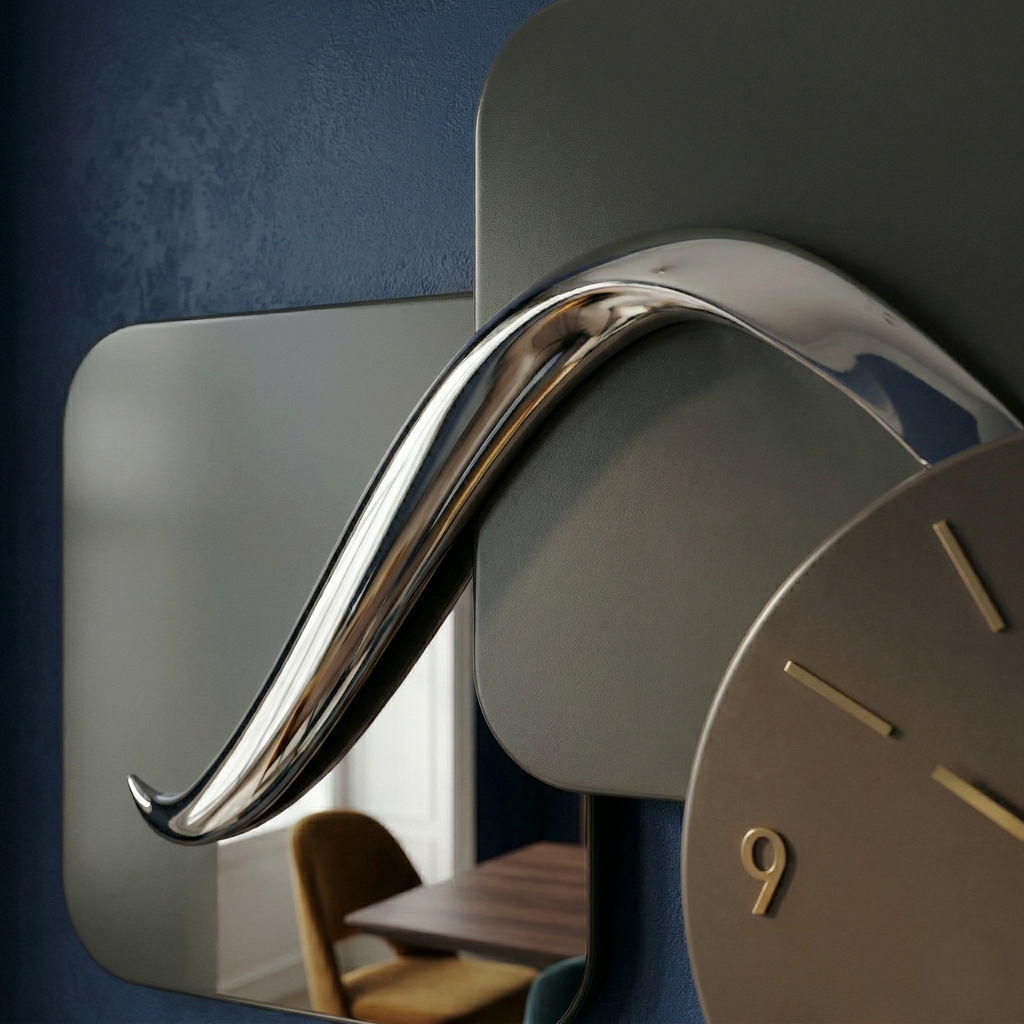 Horloge murale moderne rectangulaire