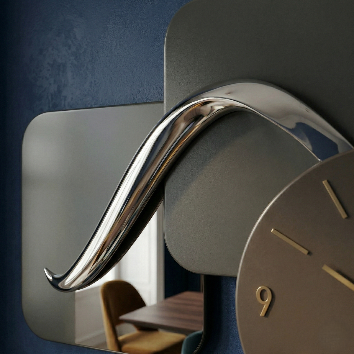 Horloge murale moderne rectangulaire