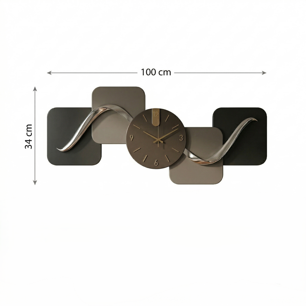 Horloge murale moderne rectangulaire