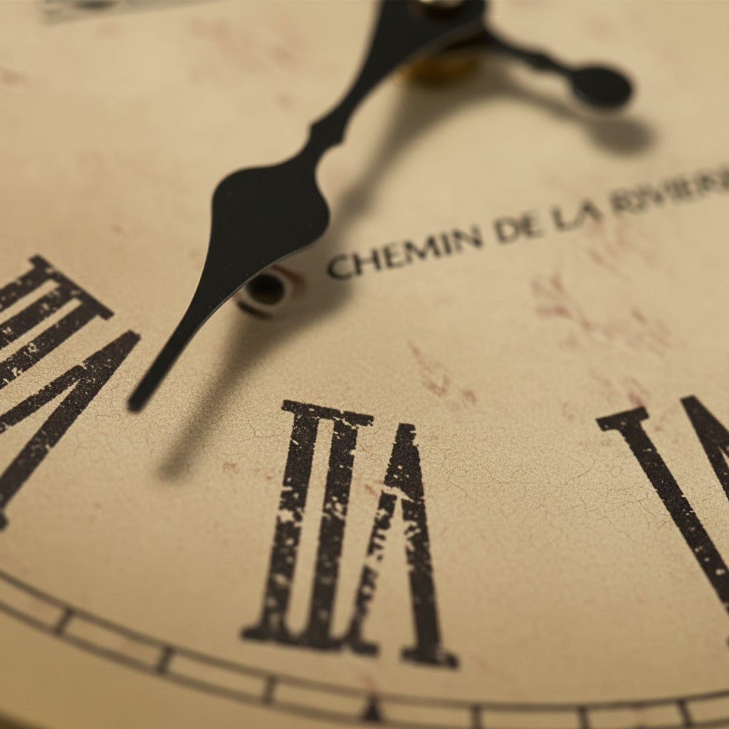 Horloge murale vintage bois