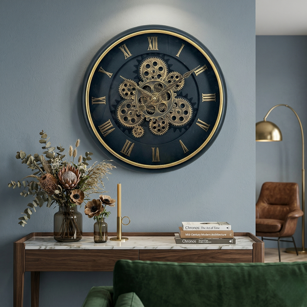 Horloge squelette moderne