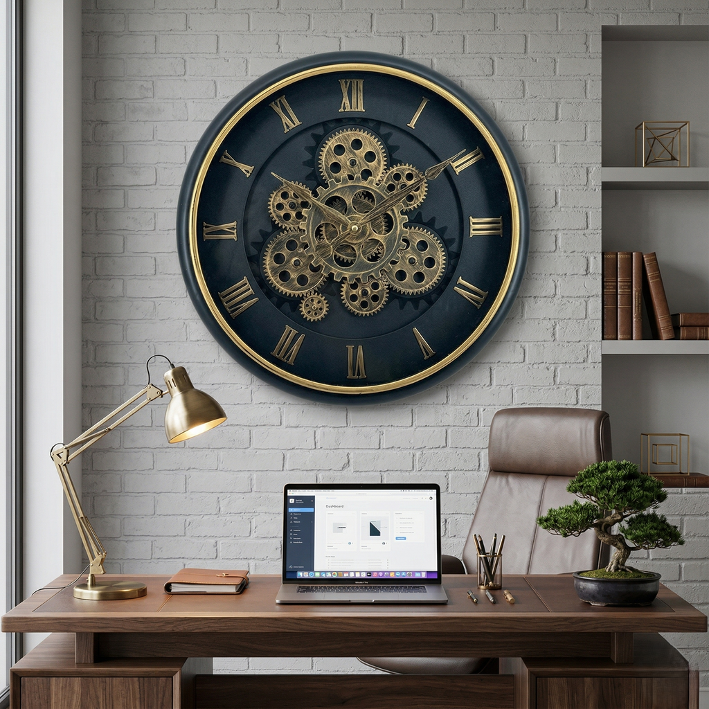 Horloge squelette moderne