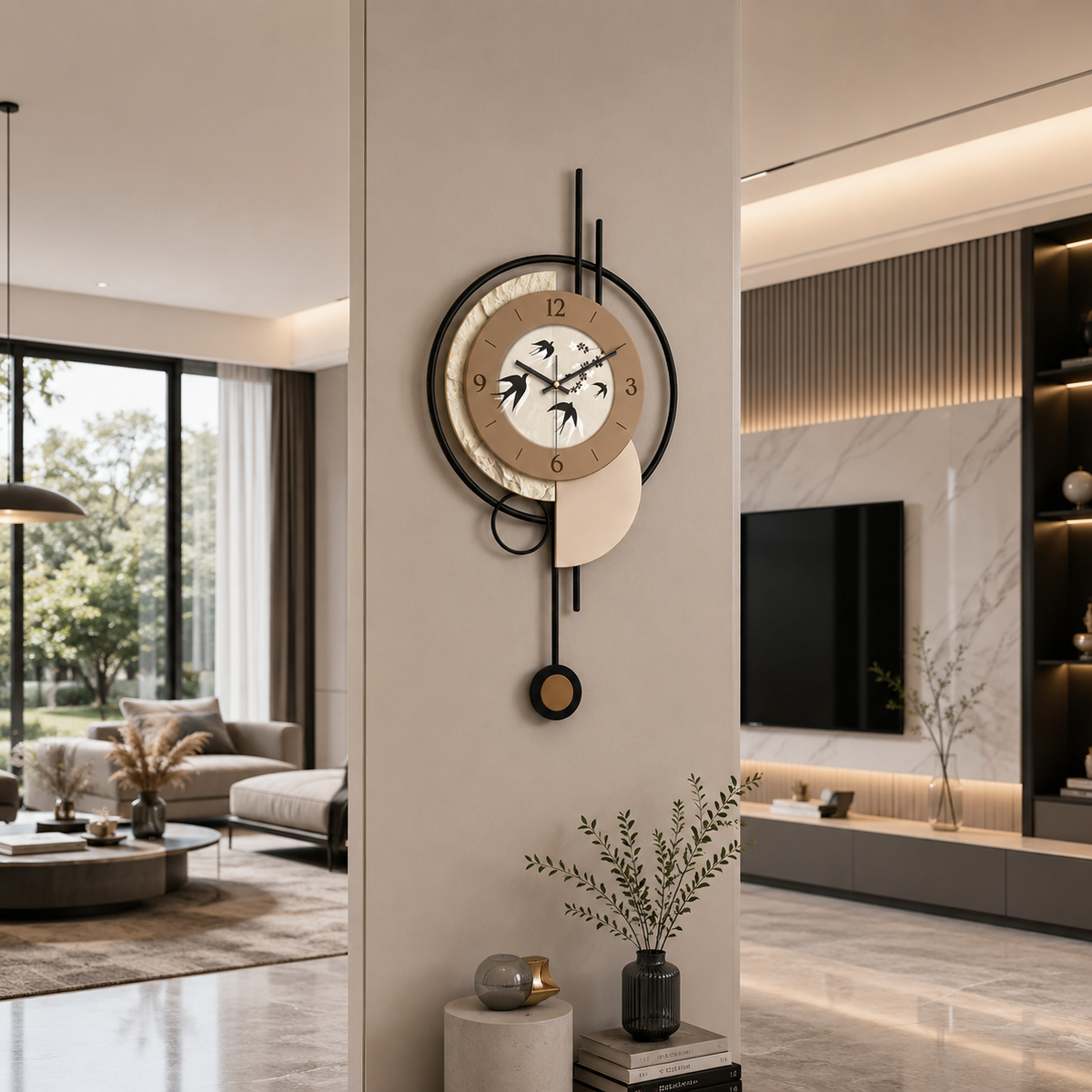 Horloge 70 cm scandinave design