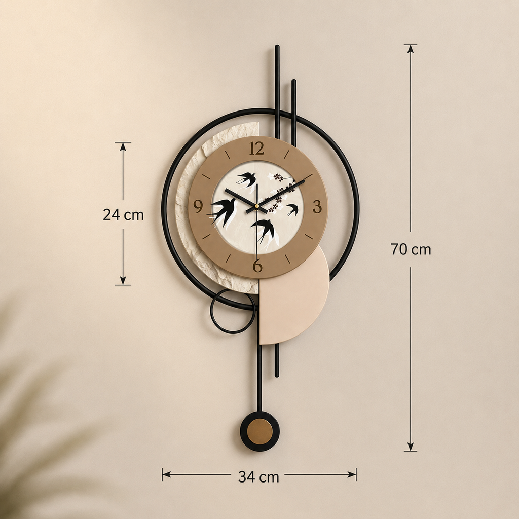 Horloge 70 cm scandinave design