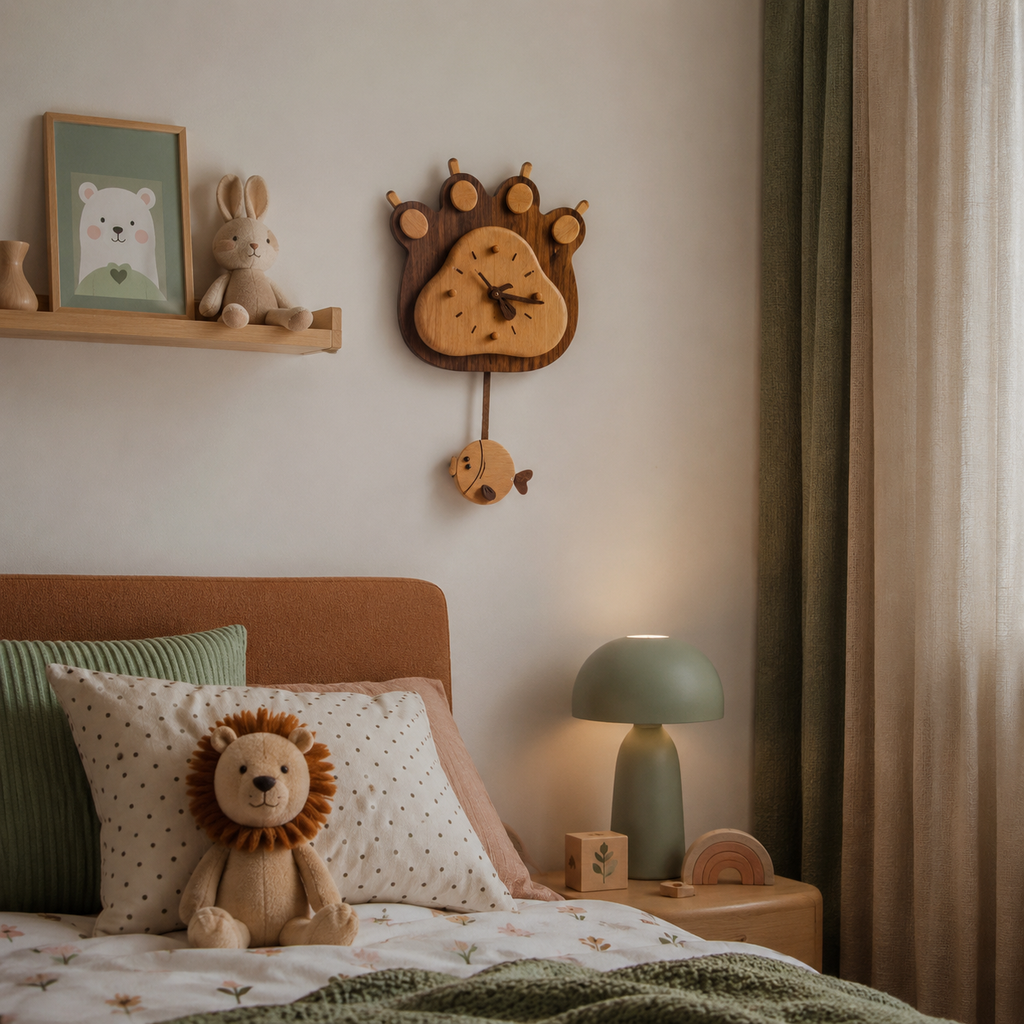 Horloge animaux enfant