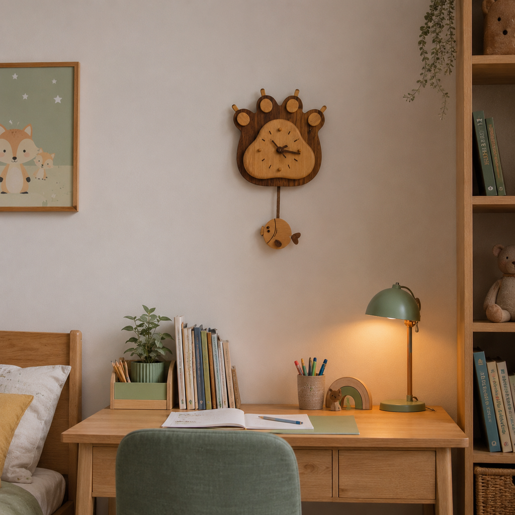 Horloge animaux enfant