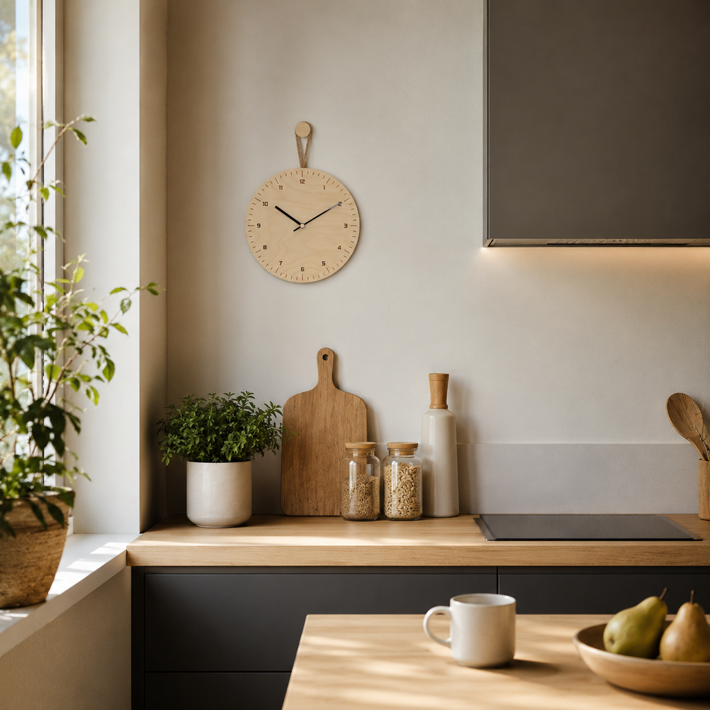 Horloge cuisine scandinave