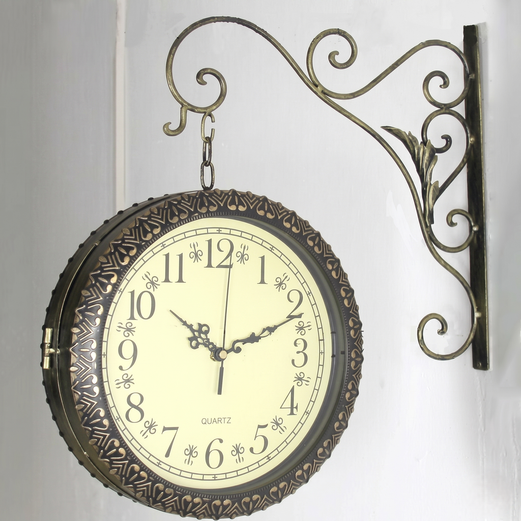 Horloge double face ancienne