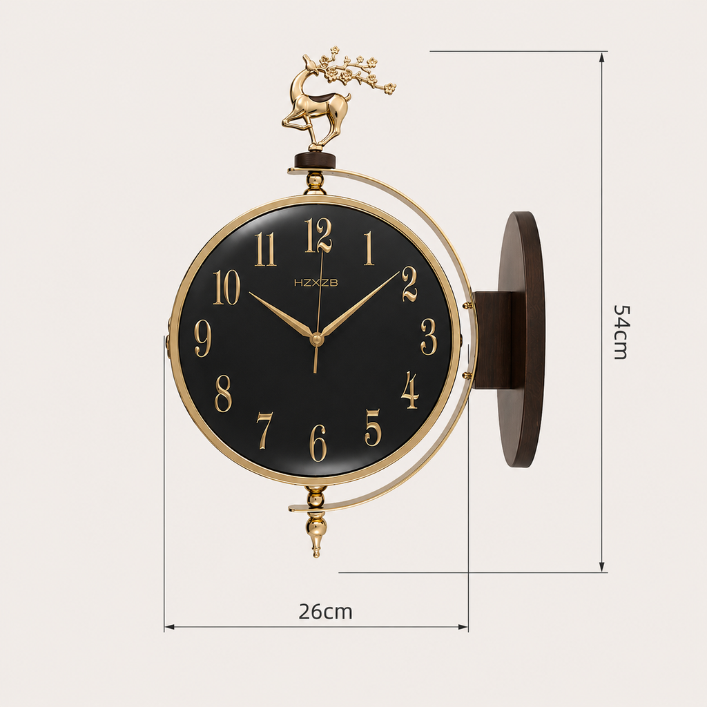 Horloge double face design