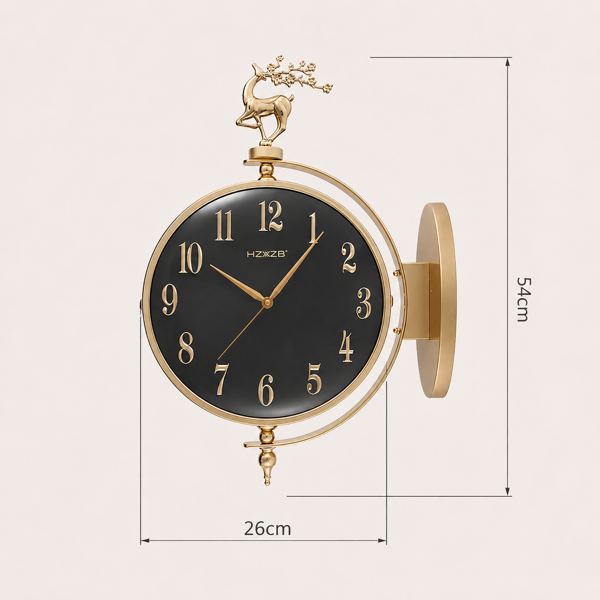 Horloge double face design