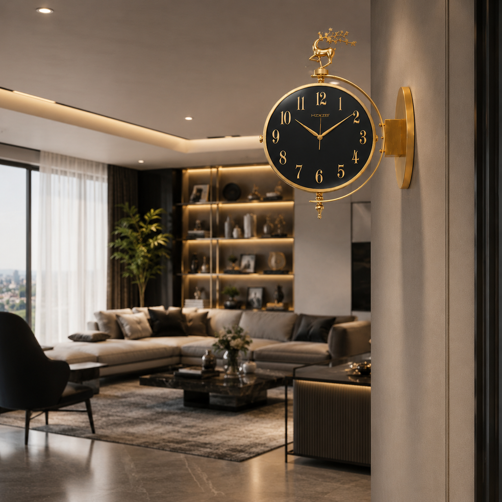 Horloge double face design
