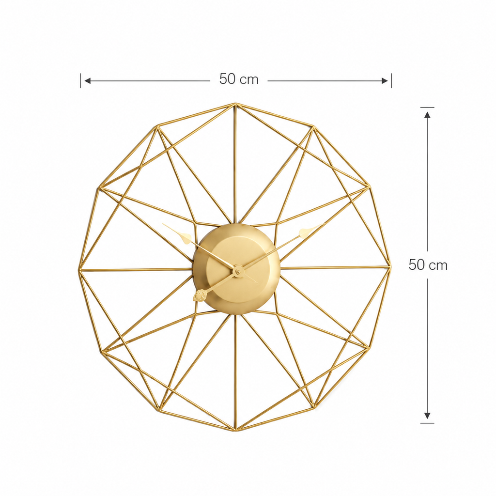 Horloge métal doré
