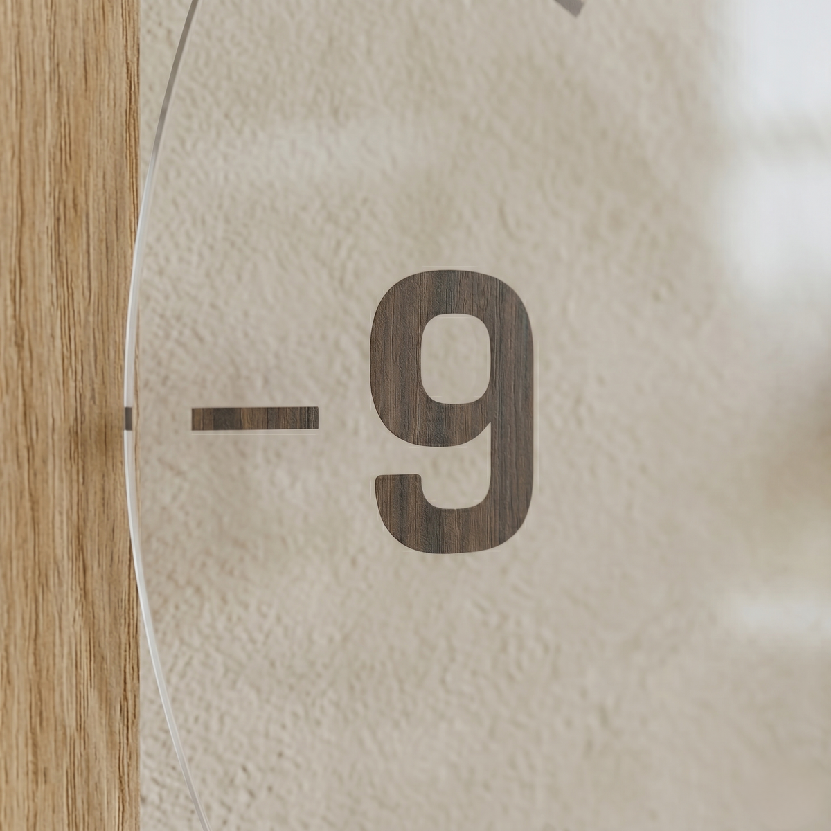 Horloge minimaliste bois