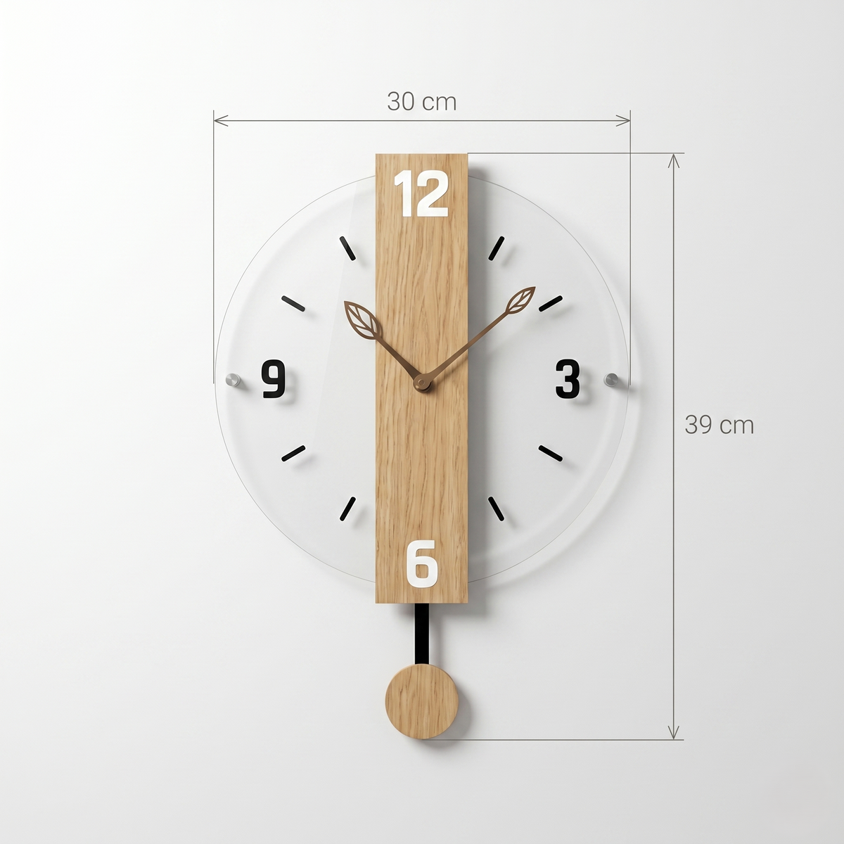 Horloge minimaliste bois