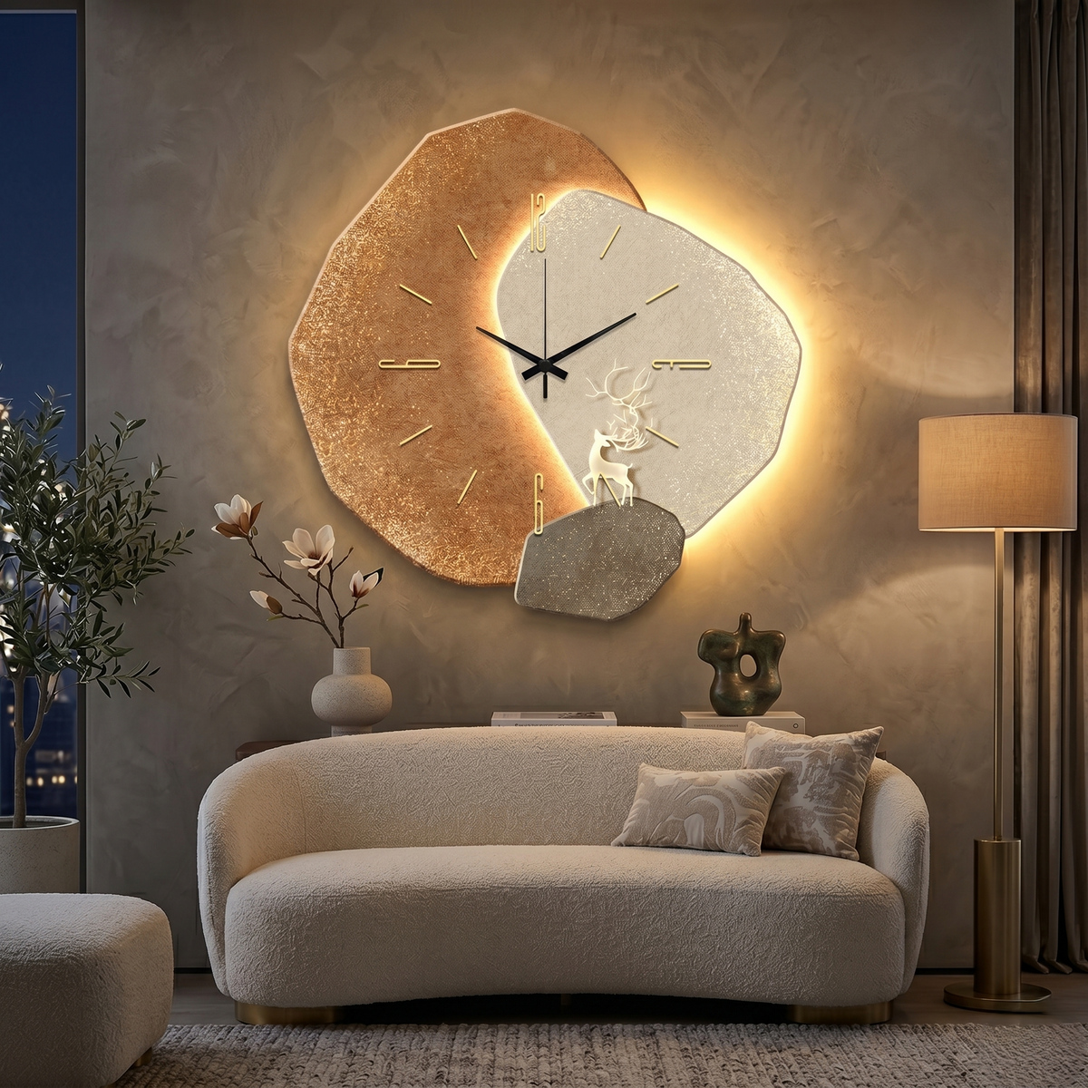 Horloge moderne led