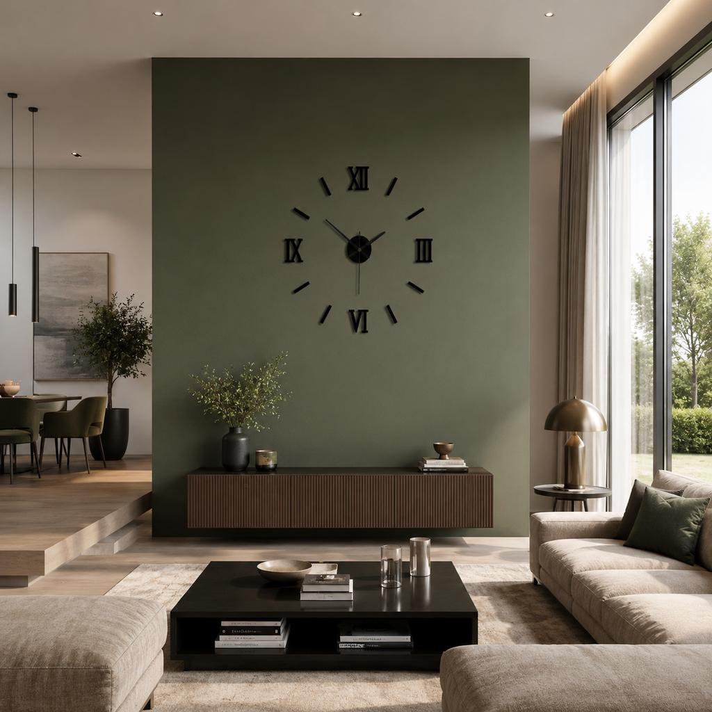 Horloge murale 3d chiffre romain