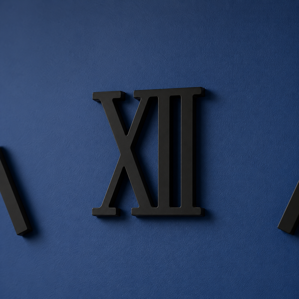 Horloge murale 3d chiffre romain