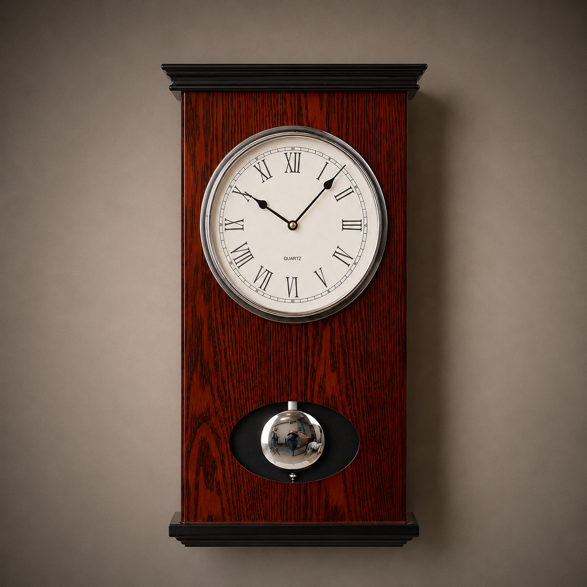 Horloge murale ancienne bois balancier