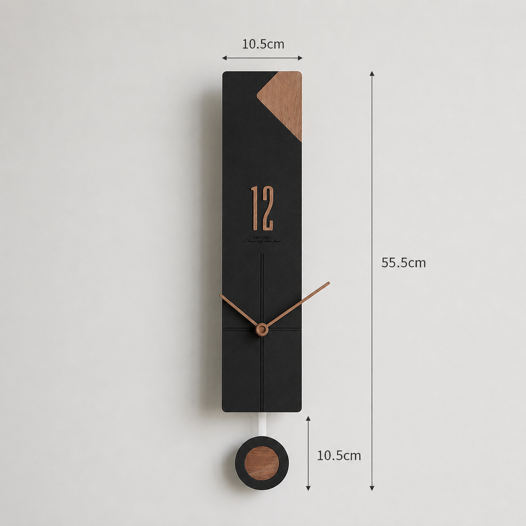 Horloge murale balancier design