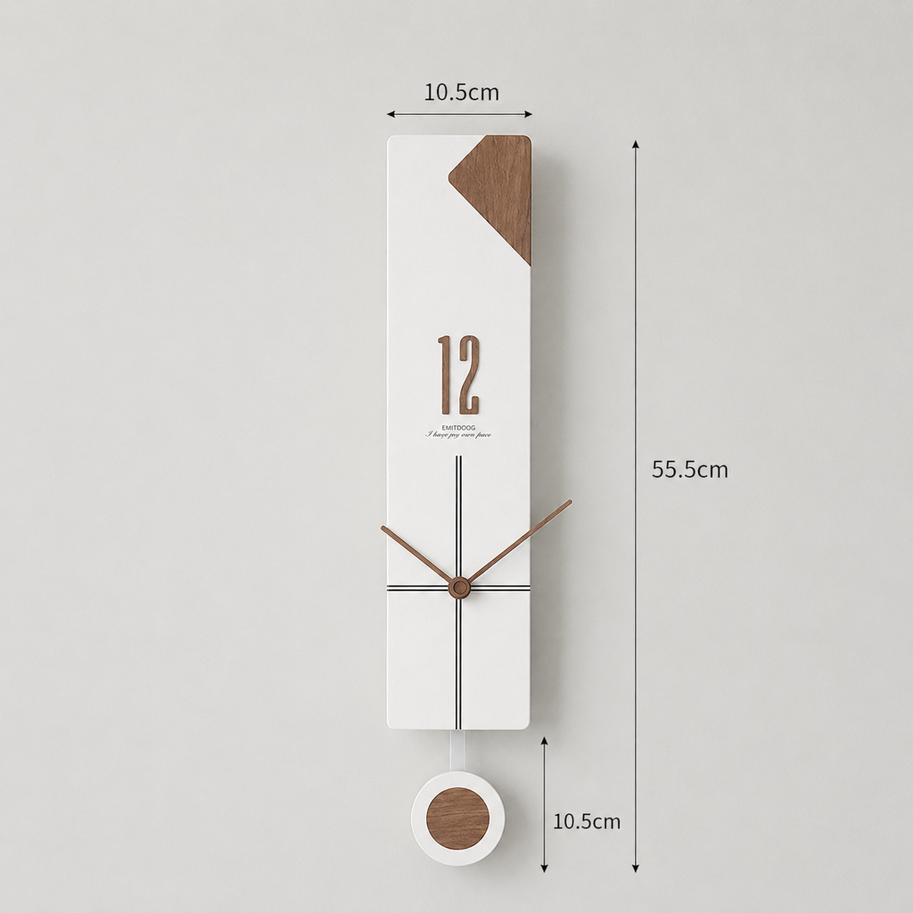 Horloge murale balancier design