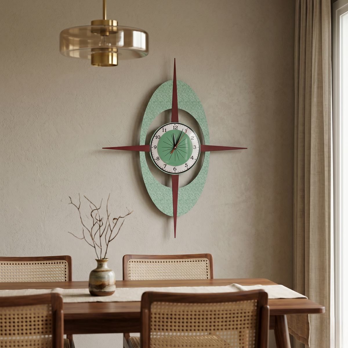 Horloge murale vintage année 70