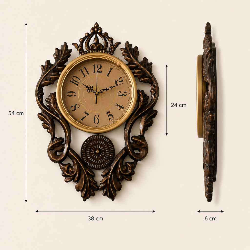 Horloge murale vintage en métal