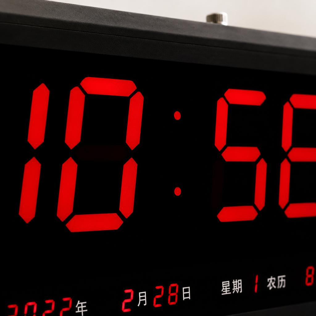 Horloge numérique industrielle
