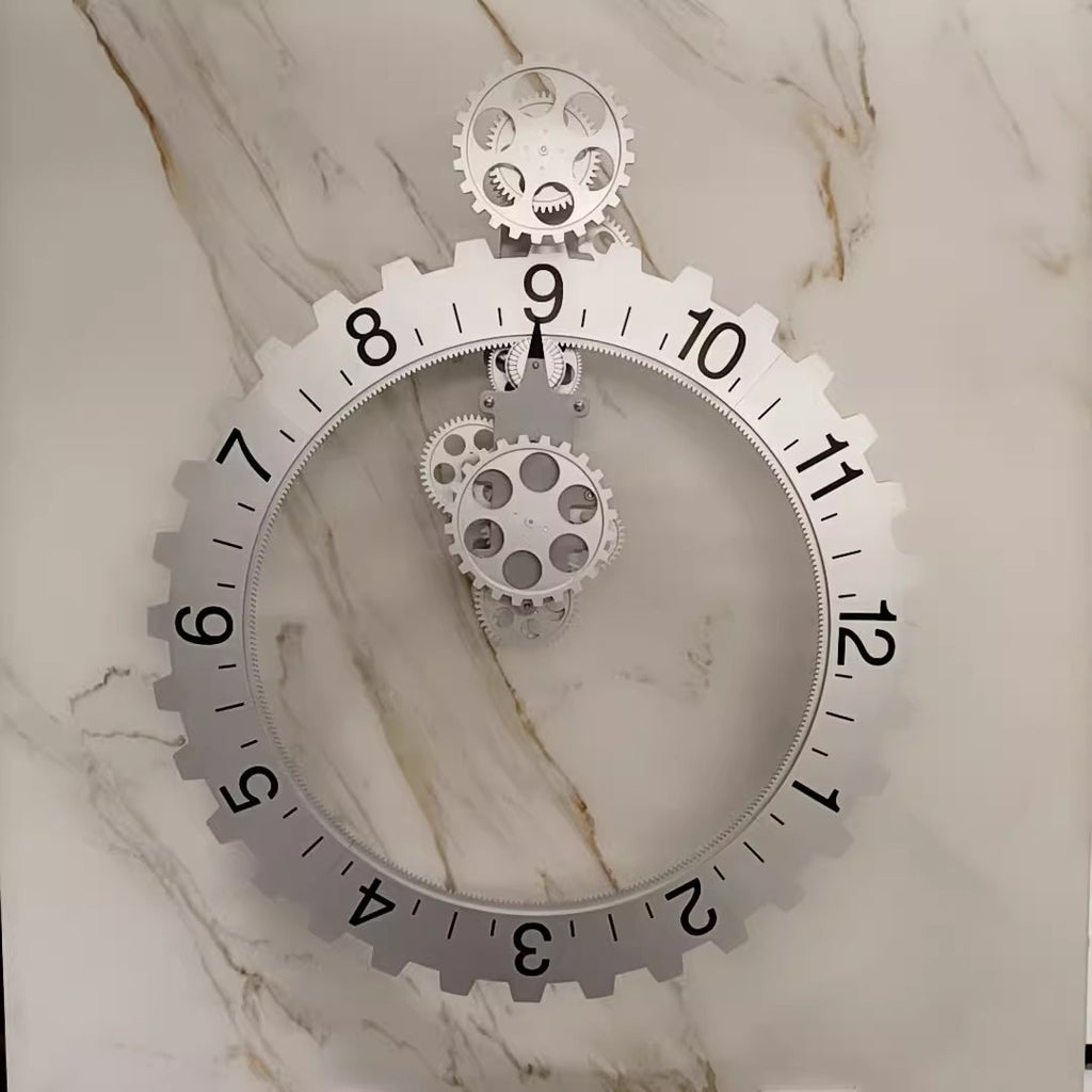 Horloge steampunk industrielle