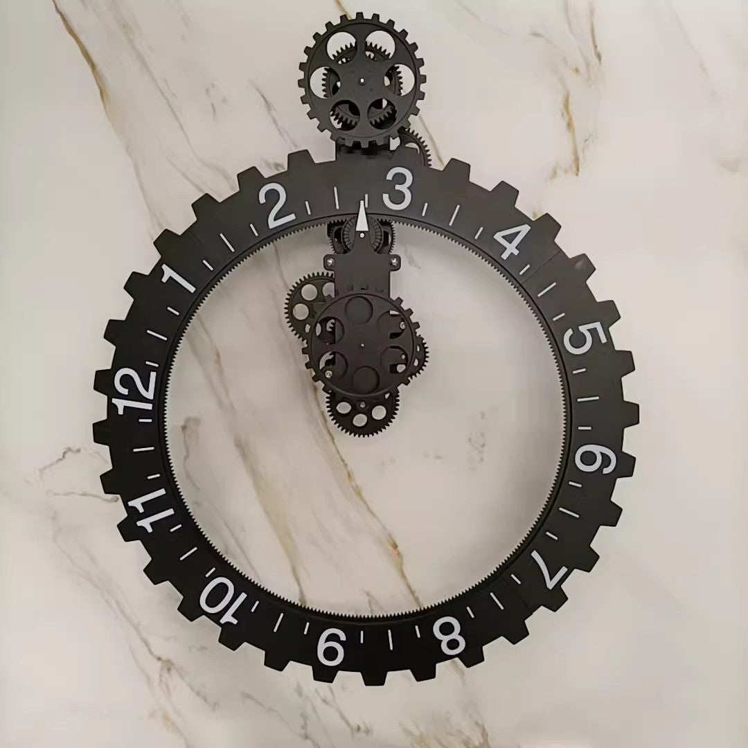 Horloge steampunk industrielle