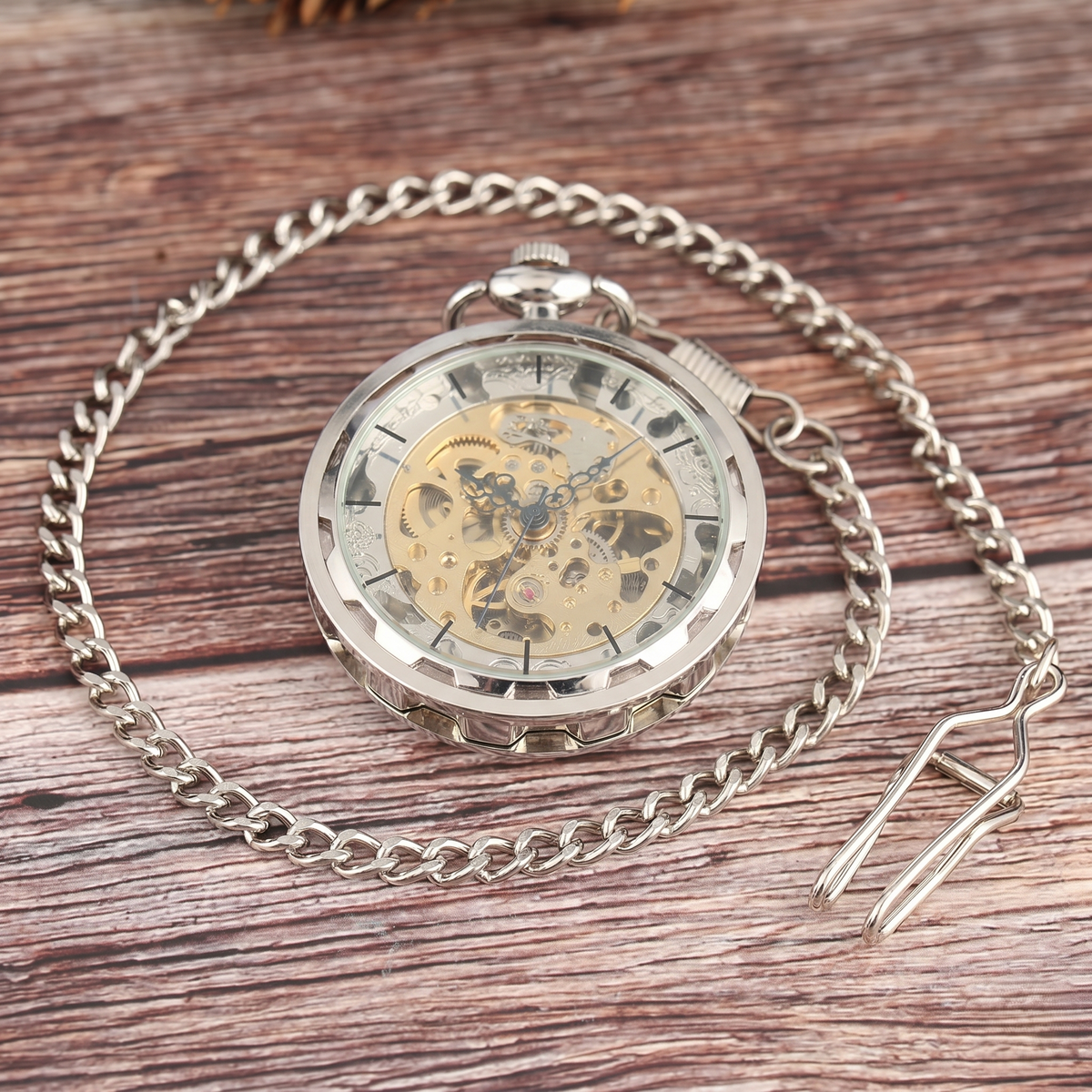 Horloge à gousset steampunk